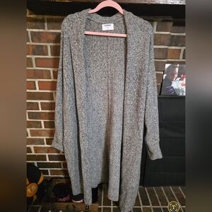 Old Navy Women's Heather Gray Open Cardigan
